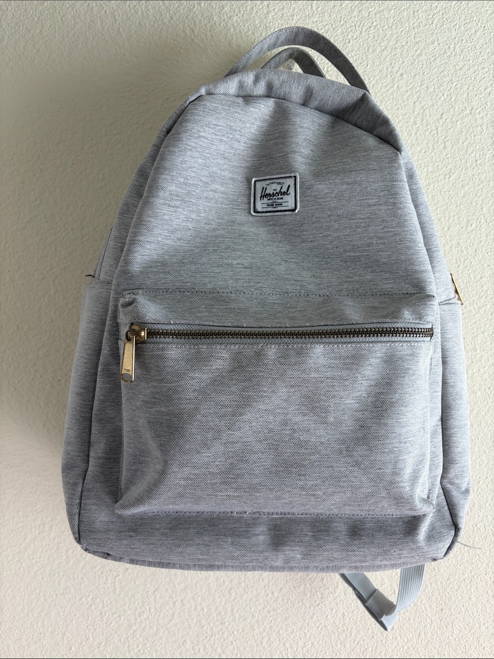 Herschel Supply Company Light Gray Backpack with Gold Zipper